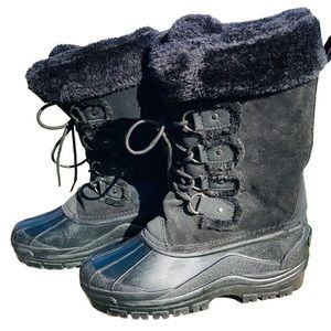 Itasca Suede and Faux Fur Snow Boots